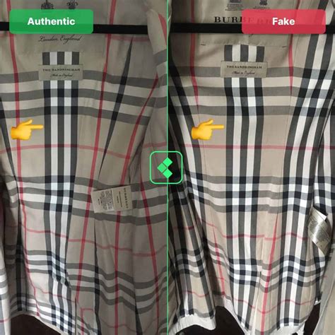 burberrys tag real vs fake|identify burberry raincoat.